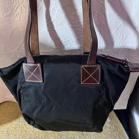 Dooney & Burke Nylon small tote bag in black - Picture 10 of 12